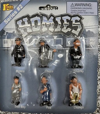 2001 Homies Series #2 Sealed Lot of 2 Sets Koko’s Toy Figures Vintage Lowrider - Imagem 1 de 4