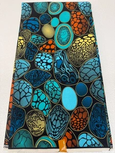 Polyester hochwertiges Design himmelblau türkis türkis grün smaragdgrün schwarz - Bild 1 von 3