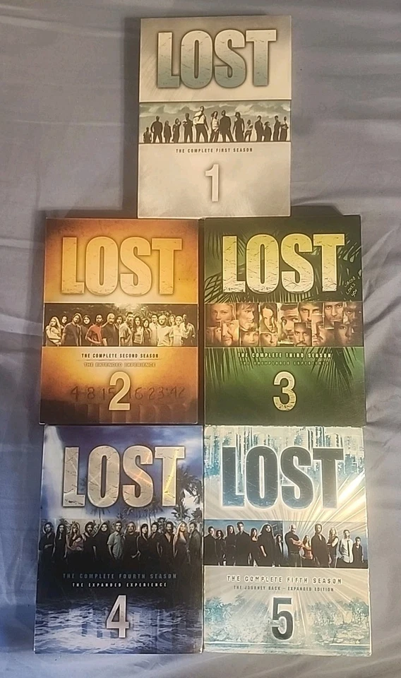 LOST Complete Seasons 1 Through 5 ABC TV Series DVD Box Set Lot Thouchstone  - Image 1 of 4