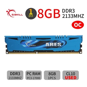 G.Skill Ares 8GB DDR3 OC 2133MHz PC3-17000U Overclocking 240Pin Desktop Memory - Picture 1 of 6