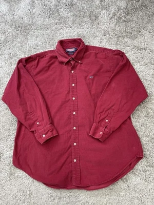 Vineyard Vines Shirt Mens XL Red Murray Button Down Corduroy Whale Logo Classic - Image 1 of 4