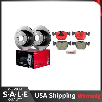 Brembo Front Brake Kit Ceramic Pads & Coated Disc Rotors for BMW E38 740i 740iL - Image 1 of 4