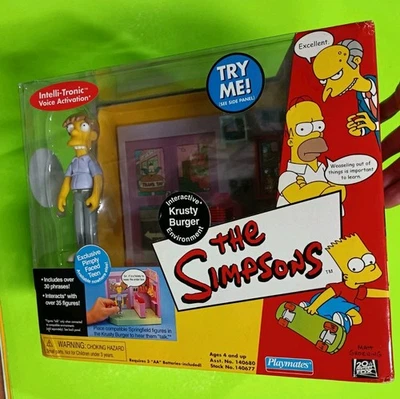 The Simpsons Interactive Krusty Burger Environment Pimply Faced Boy Novo Na Caixa  - Imagem 1 de 4