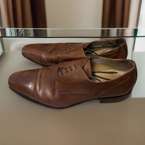 JOHN W NORDSTROM Brown Oxford Shoes Sz 10 - Handmade in Italy, Gently Used - Picture 1 of 8