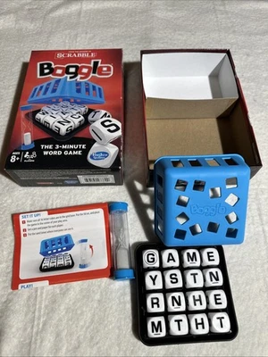 Boggle 3 Minute Word Game 8+  By Hasbro Audited 💯 Complete Used With Box - Image 1 of 3