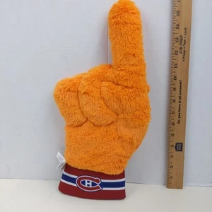 Montreal Canadiens Hockey Youppi! Plush Finger Hand NHL Mascot Orange - Picture 1 of 2