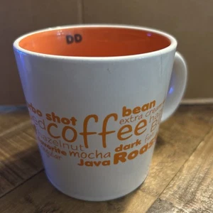 Dunkin' Donuts Coffee Flavors Orange Inside Mug Cup - Picture 1 of 5