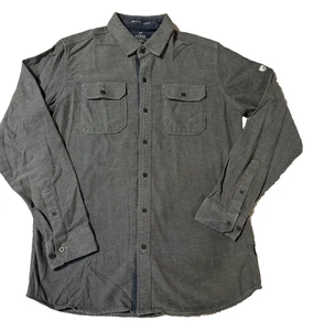 KUHL Men's Button Up Descendr Long Sleeve Gray Flannel Shirt Size Small Outdoor - Picture 1 of 12