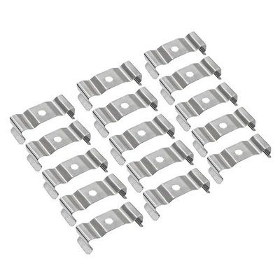 T8 Clips Bracket Hanger for Integrated Tube Light Fixture,Nickel-plated, Pack 15 - Image 1 of 4