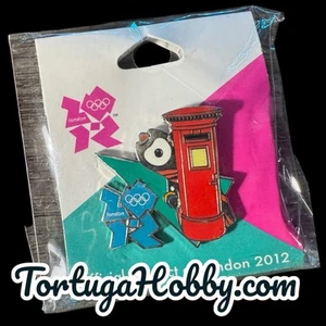 2012 London Official Olympic Pin - Wenlock & British Postal Box - Picture 1 of 2