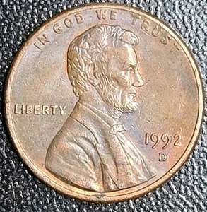1992 D Penny Die Crack Error, Slight Ear Doubling , And More See Pics For Detail - Picture 1 of 16