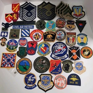 Military Patch lot, 50 various patches, different branches - Picture 1 of 8