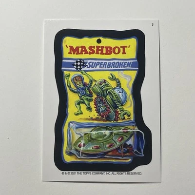 2021 Mars Attacks Wacky Packages Series 5 Mashbot cartão superbroken #7 - Imagem 1 de 2