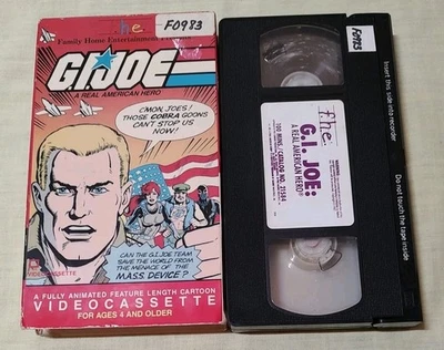 G.I.JOE VHS Tape Vol 1 W/ Box Vintage 1983 Hasbro 1980s - Image 1 of 3