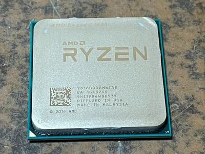 AMD Ryzen 5 1600 3.20GHz 6 Core YD1600BBM61AE 12 Thread AM4 CPU GAMING PROCESSOR - Image 1 of 2