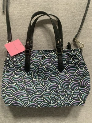 KATE SPADE Pine Forest Taylor Party Bubbles Small Crossbody Tote - $158 - NWT - Image 1 of 4