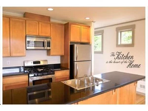 KITCHEN IS THE HEART Vinyl Wall Art Decal Home Decor Lettering Words Quote 36" - Picture 1 of 1