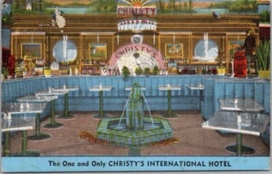 Glen Mills, Pennsylvania Postcard "CHRISTY'S INTERNATIONAL HOTEL & RESTAURANT" - Picture 1 of 2