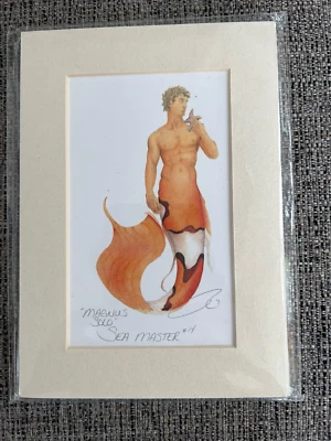 Sea Master Merman "Magnus Solo", impresión firmada por Robert Kline 5x7 Foto 1 de 2