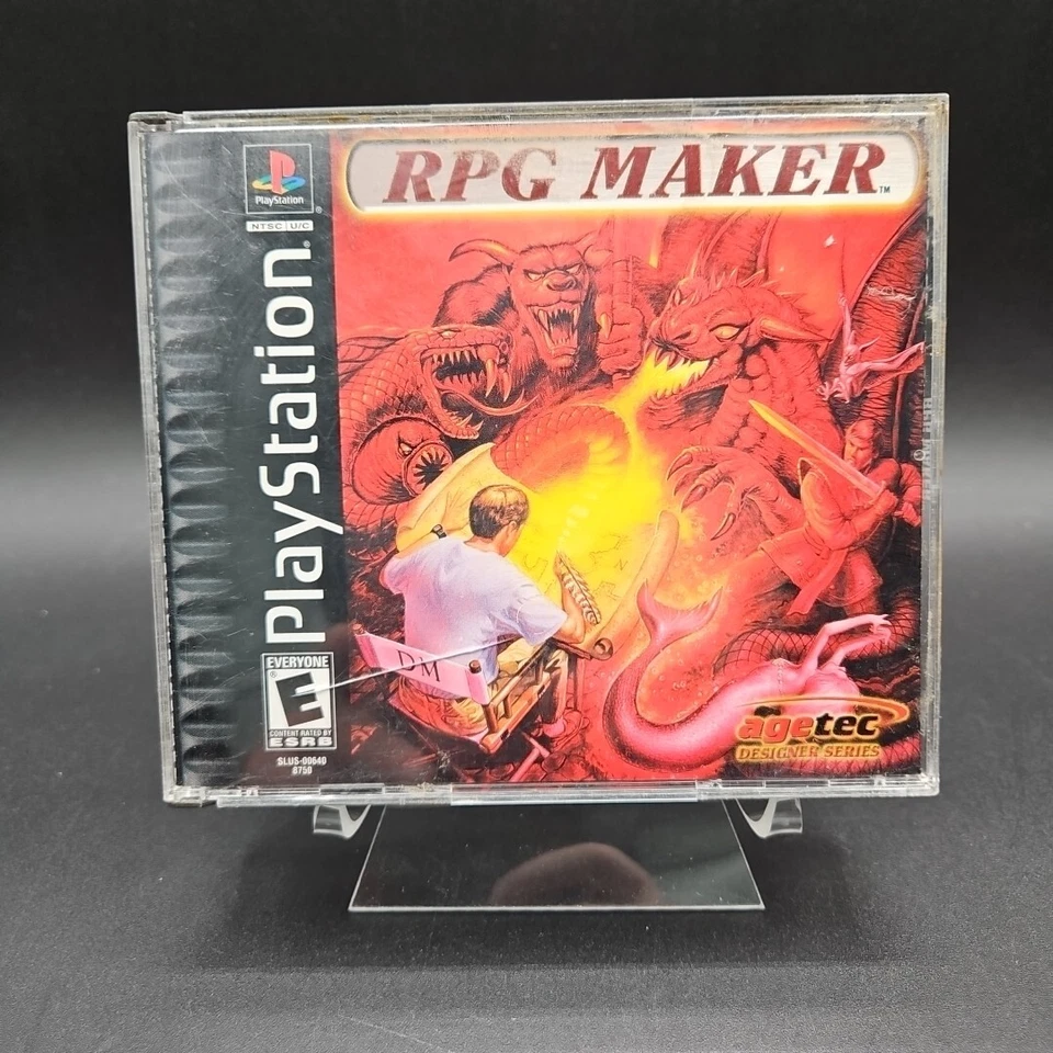 RPG Maker (Sony PlayStation 1, 2000) PS1 Both Manuals CIB - Image 1 of 4