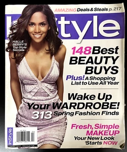 INSTYLE MAGAZINE - HALLE BERRY COVER April 2007 FASHION STYLE LOOKS Halle Berry - Picture 1 of 4