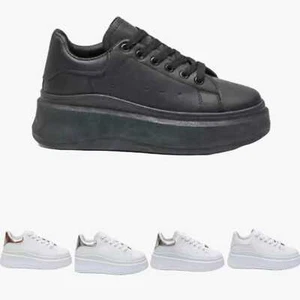 Zapatillas gruesas con cordones para mujer entrenadores deportes correr cómodas damas tallas - Imagen 1 de 6
