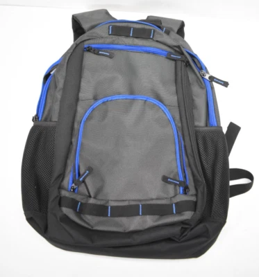 Port Authority BG207 XTreme 背包 深灰色/蓝色/防震蓝色 拉链储物 — 第 1/4 张图片