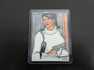 2013 Cryptozoic Archer Seasons 1-4 Lana Kane Sketch Card 1/1 - Bild 1 von 2