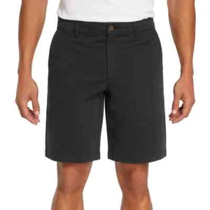 NUEVO Pantalones Cortos Chinos Para Hombre GAP Negros Frente Plano Talla 32 con Entrepierna de 10" - Imagen 1 de 11