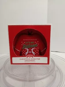 Holiday Time Christmas Sweater Ornament Let’s Get Blitzed Reindeer Ornament NIB - Picture 1 of 6
