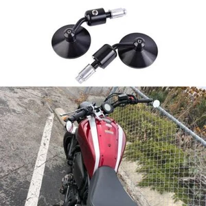 Round Motorcycle 7/8" Handle Bar End Side Mirrors For Yamaha XSR 700 300 900 US - Picture 1 of 8