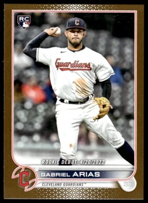 2022 TOPPS ROOKIE DEBUT GOLD /2021 Gabriel Arias Cleveland Guardians #RA-GA R79 - Image 1 of 2