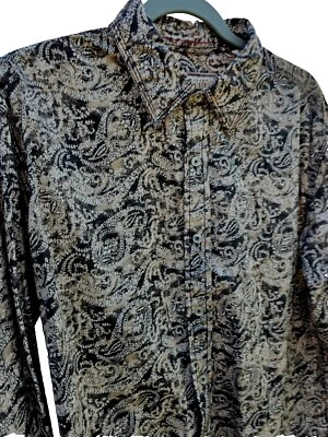 Vintage Italia Long Sleeve Shirt  Large Silver / Black  - Image 1 of 4