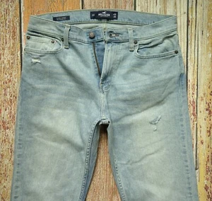 NEW Hollister JEANS in Light Blue W32 x L34 Classic Straight 95% Cotton - Picture 1 of 8
