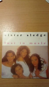 Sister Sledge Lost in Music 7" Vinyl Picture Sleeve Disco Classic Floor Filler - Picture 1 of 2