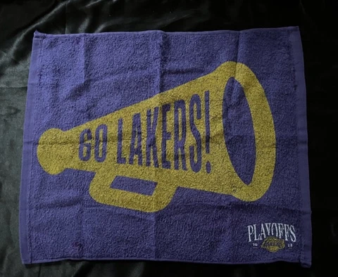 SGA 2023 PLAYOFFS LA LAKERS PURPLE RALLY TOWEL VS. GS WARRIORS GAME 4 5/8/23 Cover