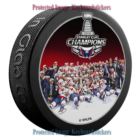 WASHINGTON CAPITALS 2018 STANLEY CUP CHAMPIONS HOCKEY PUCK - TEAM CELEBRATION Cover