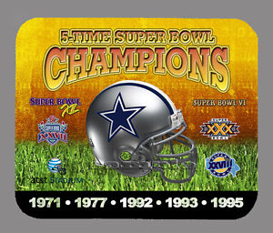 Dallas Cowboys Super Bowl Championship Helmet Mouse Pad Item#333 