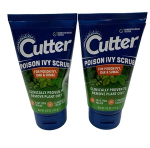 (2) New Bottles Cutter Poison Ivy Scrub Oak Sumac Itch Relief - Picture 1 of 4