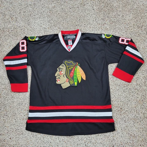 Chicago Blackhawks Marian Hossa Jersey Men 56 Reebook Authentic NHL Hockey Strap Cover