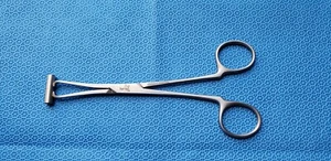 Stainless Steel Septum Forceps 6.5" Body Piercing Ear Lip Nose Tonge Belly Tool - Bild 1 von 3