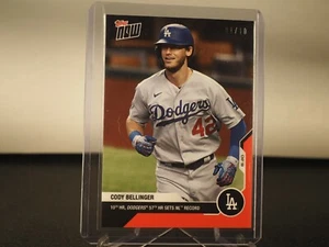 Cody Bellinger - MLB TOPPS NOW Card 183 - Red 01/10 Foil Parallel - Picture 1 of 3