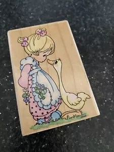 Precious Moments “A Joyful Noise” Onesco Rubber Stamp #UM002 Stampendous - Picture 1 of 5