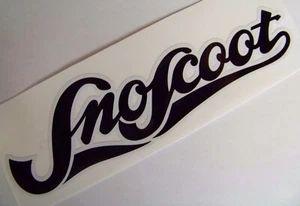 Yamaha Sno-Scoot SNOW-Scoot Mini Snowmobile Hood/Cowling Decal Sticker BLACK - Picture 1 of 1