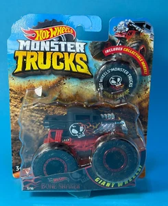 Hot Wheels 1/64 MONSTER TRUCKS Diecast Car Giant Wheels Bone Shaker Truck - Picture 1 of 3