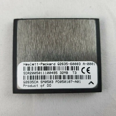 HP Q2635CA/ Q2635-60003 Compact Flash 32MB Memory Card for Color LaserJet 9050 - Image 1 of 2