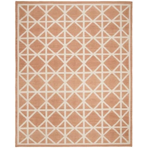 SAFAVIEH Dhurries DHU558A Handwoven Red / Ivory Rug - Picture 1 of 14