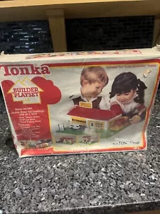 Vintage Tonka Builder Spielset Shell Tankstelle Autowaschrampe 5051 versiegelt - Bild 1 von 18