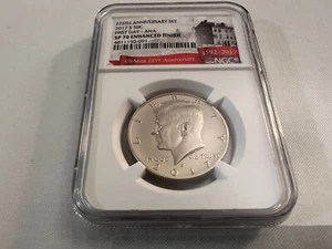 2017-S 225TH ANNIV. KENNEDY HALF DOLLAR "ANA" FIRST DAY NGC SP70 E.F. - Picture 1 of 4