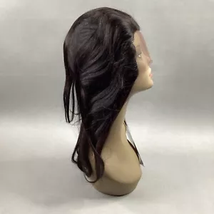 Glatt 14" #Natur Schwarz 100% Echthaar 360° Full Cap Lace Frontal - Bild 1 von 11